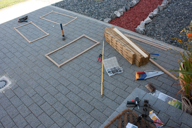 Trockenrahmen Marke Eigenbau | Alenas Gartentagebuch